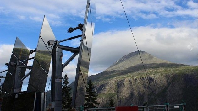 Un sistema de espejos llevará la luz a la noche polar noruega