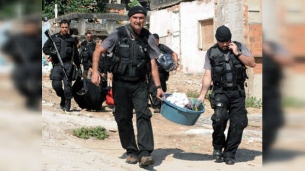 Descubren un 'narcotunel' en una favela de Río de Janeiro