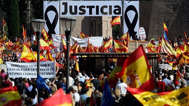 Protestas en Madrid contra la excarcelación de terroristas de ETA