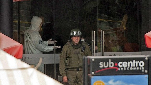 Fotos, Video: Un acto terrorista en el metro de la capital de Chile deja heridos