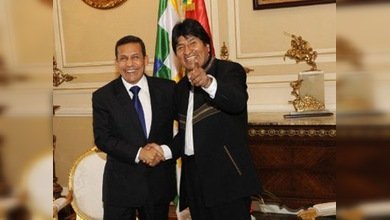 Humala sueña con la reunificación de Perú y Bolivia