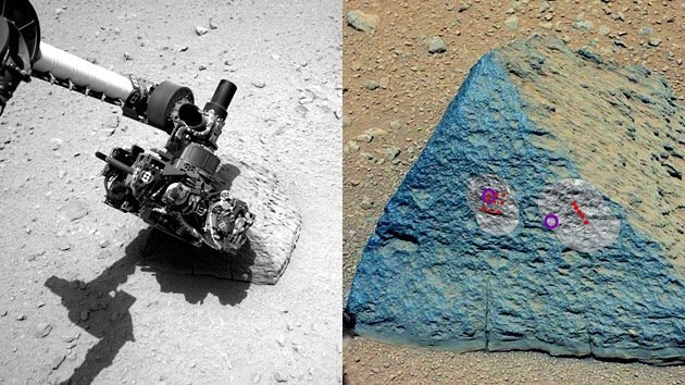 El Curiosity halla en Marte una roca con una composición química inusual