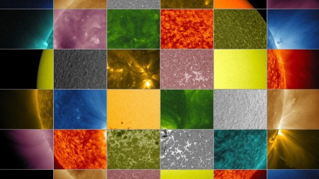 La NASA muestra todos los colores del Sol