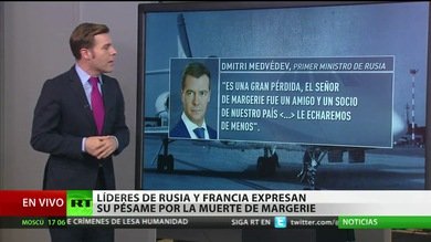 Líderes de Rusia y Francia dan su pésame por la muerte de De Margerie