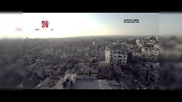 La destrucción de Gaza vista desde el cielo