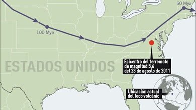 Hallan un antiguo flujo de magma debajo de América del Norte