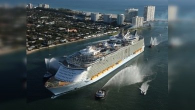 El crucero más grande del mundo hizo su primera escala en Haití