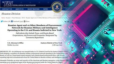 Rusia: Los cargos por compras militares ilegales en EE.UU. no incluyen espionaje