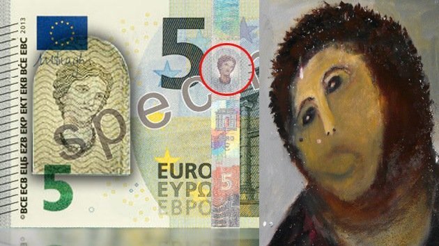 El 'Ecce Homo' de Borja 'se apodera' de los nuevos billetes de cinco euros