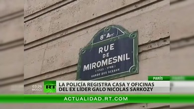 Redada policial en casa del ex presidente Nicolas Sarkozy