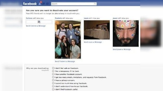 Facebook: los renegados pueden romper los corazones de sus amigos