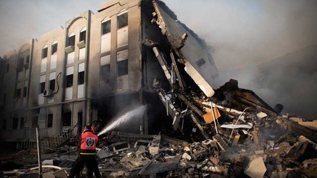 Israel bombardea el Ministerio del Interior en Gaza
