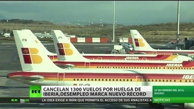 Más de 1.000 vuelos cancelados por la segunda semana de huelga de Iberia