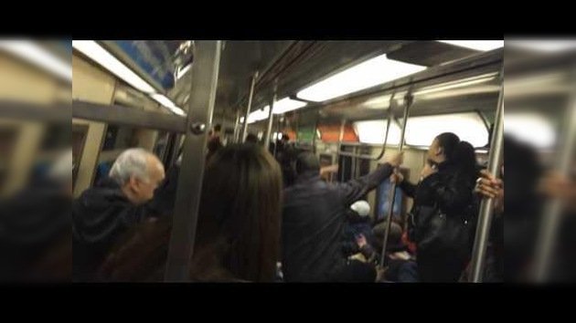 Lo que puede provocar una rata en un vagón de metro en Nueva York