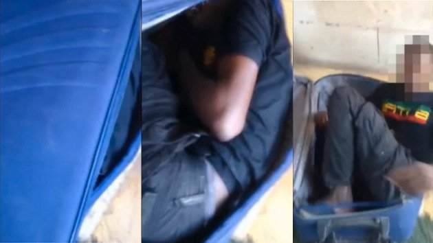 Video: Detienen a un marroquí en la frontera de España con un inmigrante en una maleta