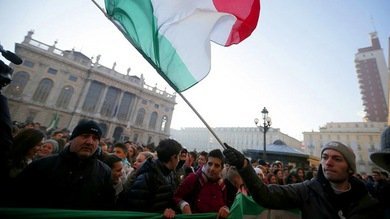 Video: Las protestas de 'las horcas' se extienden por toda Italia