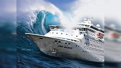 Tres olas gigantes frustraron un crucero en el Mediterráneo