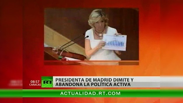 Dimite Esperanza Aguirre, presidenta de Madrid 