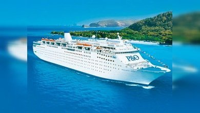 Espectacular vídeo muestra el violento balanceo de un crucero australiano