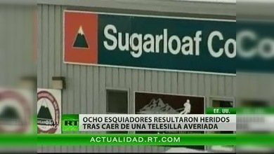 Ocho heridos en un accidente de teleférico