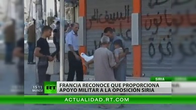 Francia reconoce que suministra equipo a la oposición siria