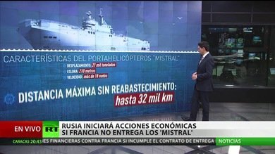 Rusia podrá emprender reclamaciones financieras si Francia no entrega el Mistral