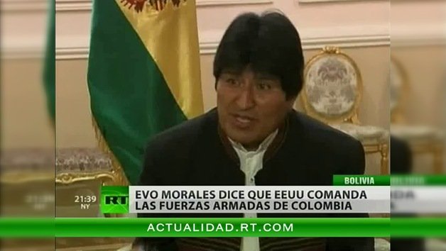 Morales: EE.UU. alaba a Colombia porque esta aceptó sus bases militares