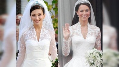 ¿Habrá copiado la duquesa de Cambridge el vestido de novia de la ahijada de Berlusconi?