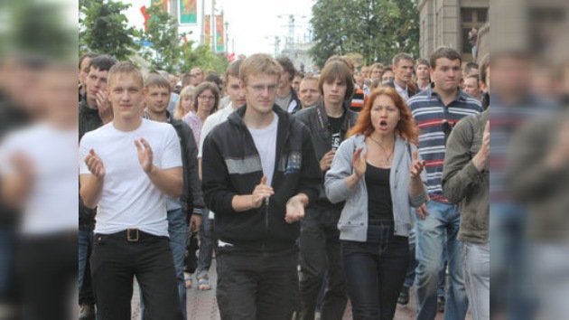 Manifestantes no autorizados, procesados en Bielorrusia