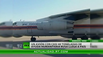 Rusia envía 38 toneladas de ayuda humanitaria a Siria