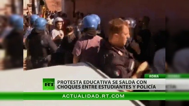 Enfrentamientos entre Policía y manifestantes dejan decenas de heridos en Italia