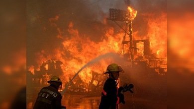 Un gran incendio deja en la calle a miles de filipinos