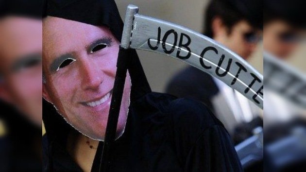 'Ocupa Wall Street' protesta contra Romney y lo califican de "cleptócrata"