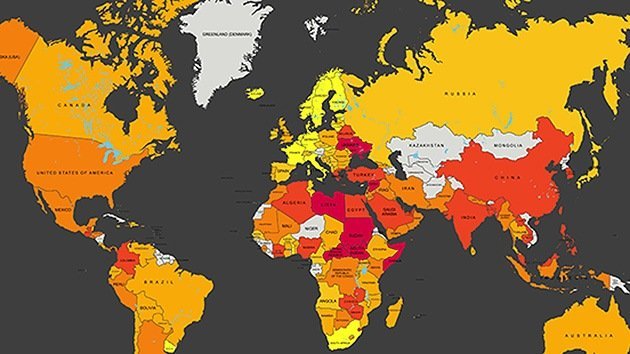 El mapa de los peores países para ser empleado