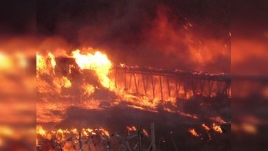 Un incendio cubre de humo gran parte de la capital rusa