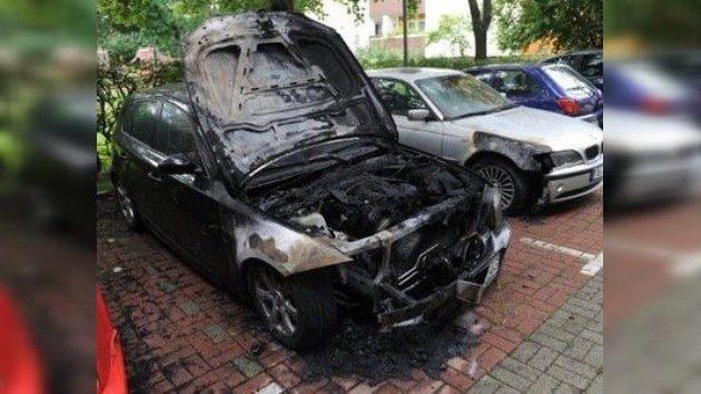 Arden 50 coches en Berlín en tres noches consecutivas