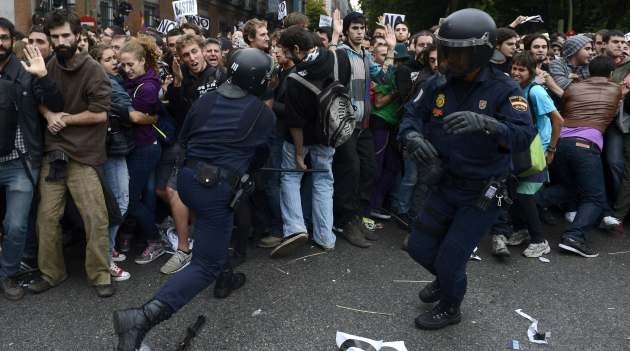 Madrid espera más violencia: La Policía toma fuerza para reprimir a los ‘indignados’