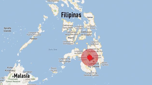Registran un terremoto de magnitud 5,6 en Filipinas