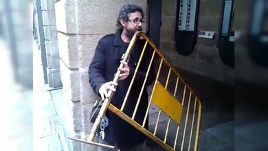 Un instrumento de viento muy inusual