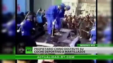 Proprietario irritado ordenó destrozar su Lamborghini
