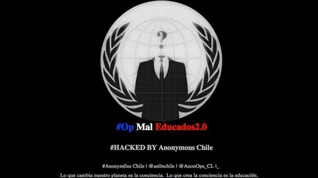 Anonymous ataca el portal de la legación hondureña en Chile