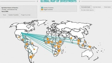 Naciones occidentales y árabes se quedan con las tierras de los menos desarrollados