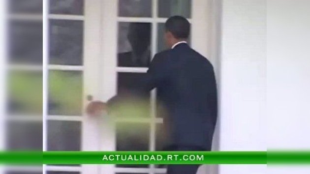 La Casa Blanca recibió a Obama con la puerta cerrada