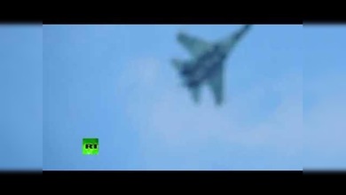 PRIMERAS IMÁGENES: Cazas ucranianos sobrevuelan Kramatorsk. Comienza la operación militar