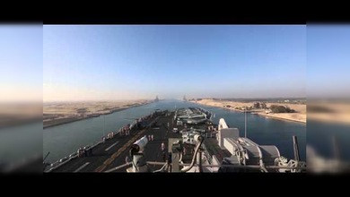 El cruce del canal de Suez resumido en un minuto