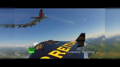 'Jetman' realiza su primer vuelo de exhibición en EE.UU.