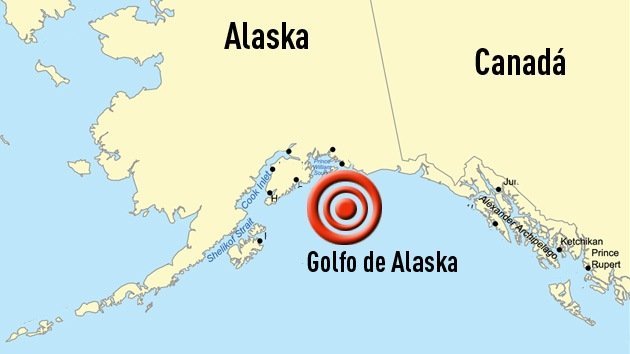 Sismo de 6,4 grados sacude el Golfo de Alaska