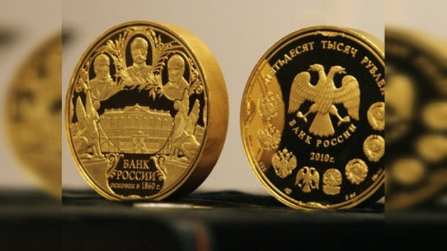 Rusia acuña una nueva moneda 'gigante' de cinco kilogramos de oro