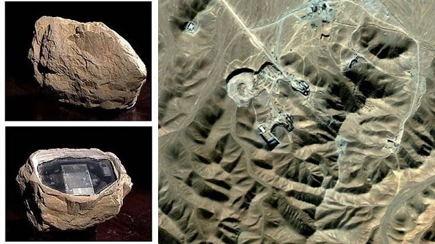 Encuentran una 'piedra espía' cerca de una planta nuclear iraní