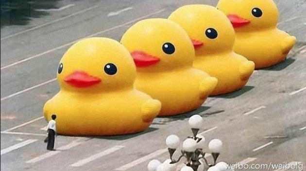 La masacre de Tiananmen: 'Hoy' y 'patito amarillo', palabras prohibidas en el internet chino
